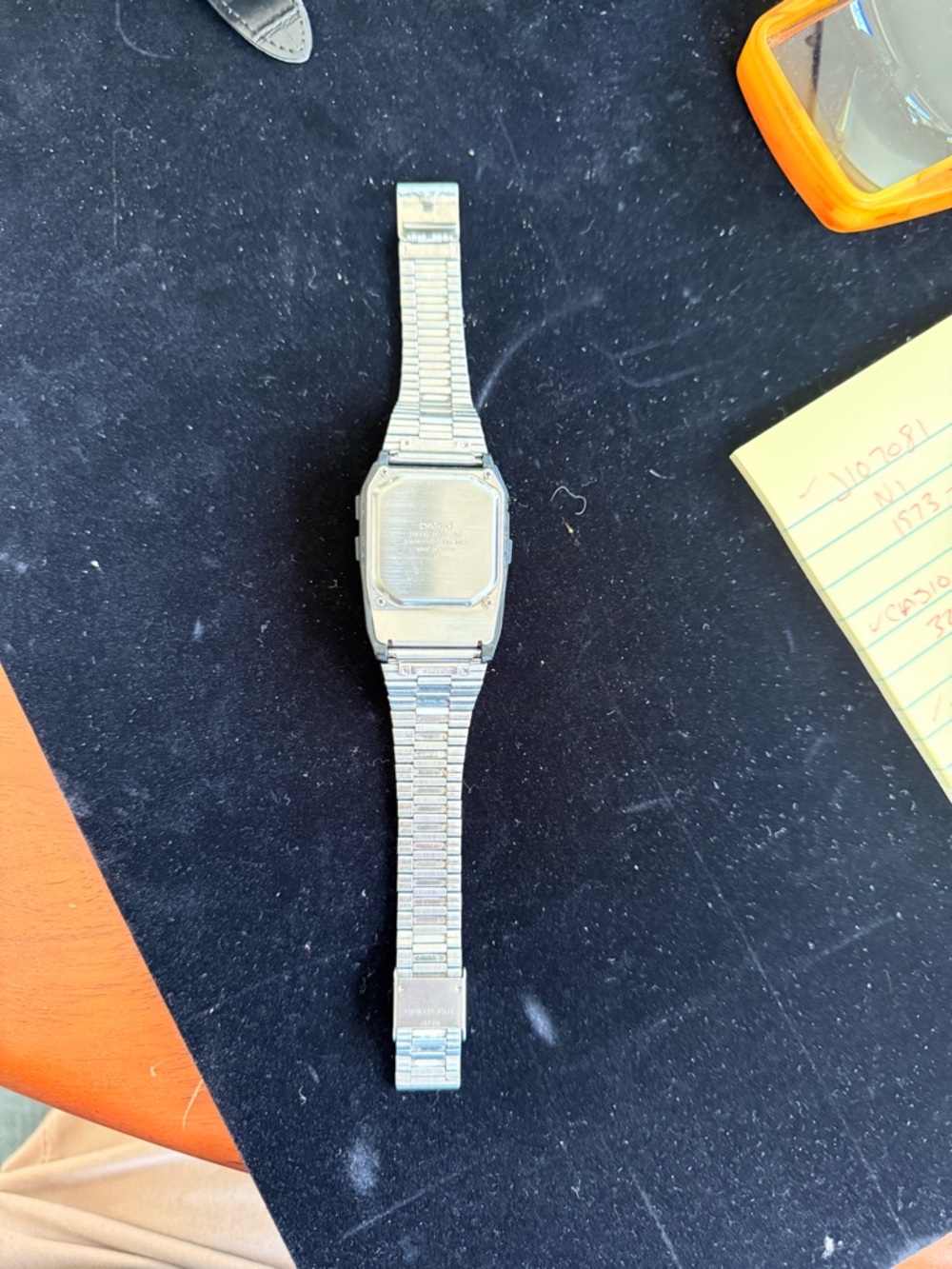 Casio Data Bank 150 Digital Calculator Watch in Black and Blue Accents - Picture 6 of 6